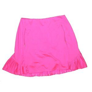 Tail skort White Label Flat Front Pleated Sz Small hot pink Berry Sorbet UPF 50